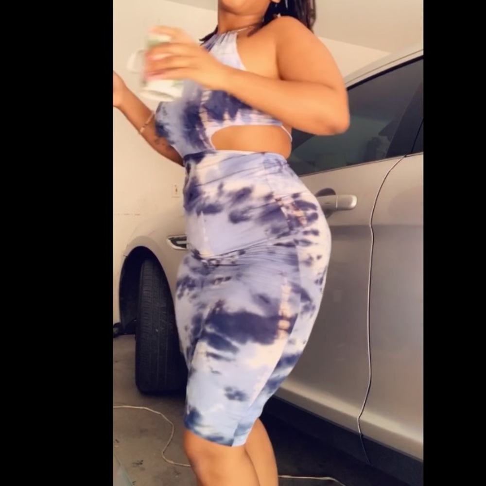 The Blue Tye dye dress